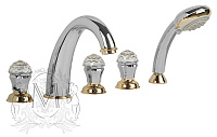Смеситель Migliore Korona Swarovski ML.KRN-4780.CRDO на борт ванны