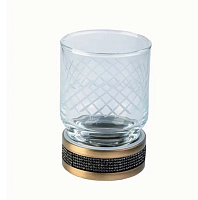 Стакан Boheme Royal Cristal 10931-BR-B для зубных щеток, бронза/черный
