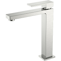 Смеситель Boheme Qubic 472-NB для раковины, высокий, никель брашированный