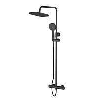 Душевая стойка Orange Thermo T02S4-912b черный матовый