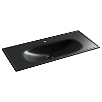 Раковина накладная Ceramicanova Sabo CN13003MB 100x46x13 черный матовый