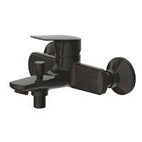 Смеситель Bravat Rhein F6429564BW-01-ENG для ванны с душем, черный матовый