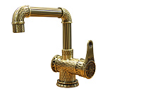 Смеситель Zorg Antic A 419 U-BR LOFT для раковины, бронза