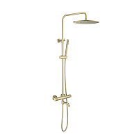 Душевая стойка Timo Saona SX-2380/17 с термостатом, золото матовое