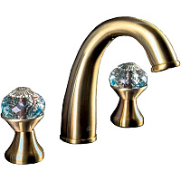 Смеситель Boheme Flora 317-FL для раковины, на 3 отверстия, бронза