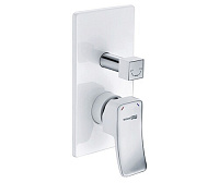 Смеситель WasserKRAFT Aller 10641WHITE для ванны и душа, белый