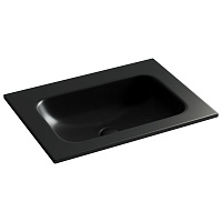 Раковина накладная Ceramicanova Grace CN7011MBwx 61x45.7x13.7 без отв. под смес., черный матовый