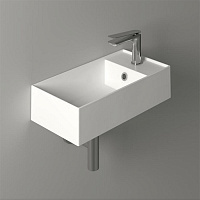 Раковина подвесная Simas Agile AG50 bi matt*1 50x27x13 с 1 отверстием под смеситель, белый матовый