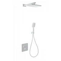 Душевая система Wonzon & Woghand WW-B4003-MW с термостатом, белый матовый