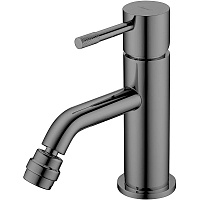 Смеситель Boheme Uno 466-SGM для биде, оружейная сталь глянцевая