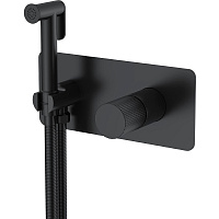 Гигиенический душ со смесителем Boheme Stick 127-BB.3 ручка Linea, черный матовый