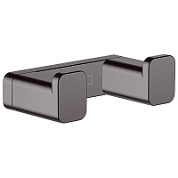 Крючок Hansgrohe AddStoris 41755340 двойной шлифованный черный хром