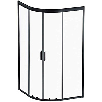 Душевой уголок AM.PM Gem W90G-401-100BT 100 профиль черный матовый