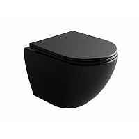 Унитаз подвесной Ceramicanova Metropol CN4002TMB черный матовый