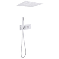 Душевой комплект ABBER Daheim AF8255W с термостатом, белый матовый