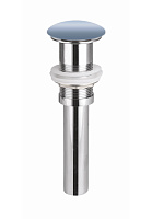 Донный клапан Ceramicanova CN2000ML для раковины, клик-клак, голубой матовый