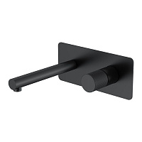 Смеситель Boheme Stick 125-BB.4 для раковины, ручка Spirale, черный матовый