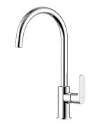 Смеситель Aquatek Альфа AQ1982CR для кухонной мойки, хром