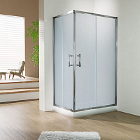 Душевой уголок Esbano ESR-8021C 120x80 с низким поддоном, хром