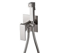 Гигиенический душ со смесителем Remer Absolute AU65NP для раковины, никель брашированный глянцевый
