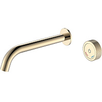 Смеситель Boheme Tech 158/2-G для раковины, автоматический, золото