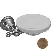 Мыльница Huber Croisette 4022.01H.BA бронза/керамика