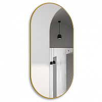 Зеркало в раме с подсветкой ABBER Kontur AG6304SCG 55x105x3 бесконтактный выключатель, золото