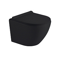 Унитаз подвесной Timo Kulo Rimless TK-403МВ черный матовый