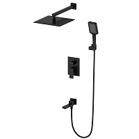 Душевая система Wonzon & Woghand Cube WW-88939016-MB черный матовый