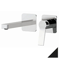 Смеситель Remer Slash SL15PLNO для раковины, черный матовый