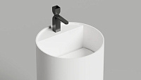 Раковина напольная Salini Armonia Round Top 01 130421TM S-Stone 45x45 белый матовый