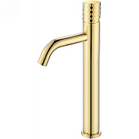 Смеситель Boheme Stick 122-GG для раковины, ручка Diamond, золото