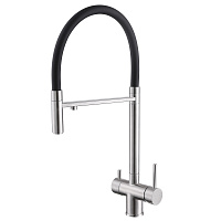 Cмеситель ABBER Wasser Kreis AF81141SP для кухонной мойки, сатин
