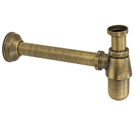 Сифон Remer 970114VO для раковины, латунь состаренная