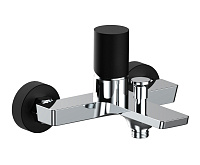 Смеситель AQG Tube 01TUB400NC для ванны, хром/черный матовый