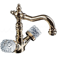 Смеситель Boheme Crystal 312-CRST для раковины, бронза