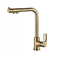 Смеситель Zorg Steel Hammer SH 572 BRONZE для кухонной мойки, бронза