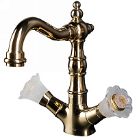 Смеситель Boheme Camelia 292-Camelia для раковины, золото