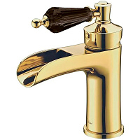 Смеситель Boheme Vogue 211-BSW для раковины, золото/черный Swarovski