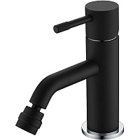 Смеситель Boheme Uno 466-BCR для биде, черный/хром