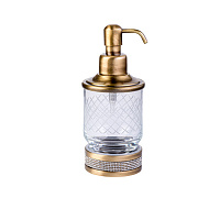 Дозатор для жидкого мыла Boheme Royal Crystal 10929-BR бронза