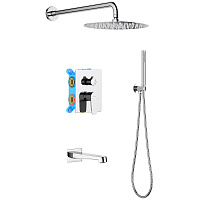 Душевой комплект Aquatek Оберон AQ1273CR хром