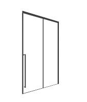 Душевая дверь Timo TDSS-130/03C-8L T57L 130x200 прозрачное/черный