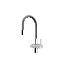 Смеситель для кухонной мойки Sancos Lucia SC4004CH хром/серый