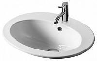 Раковина встраиваемая сверху Simas Desmo S 52 bia 53,5x45x21,5 с 1 отверстием под смеситель, белый