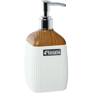 Дозатор для жидкого мыла Fixsen White Wood FX-402-1 белый/дерево