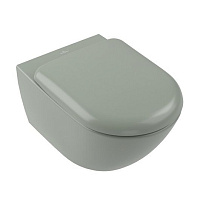 Чаша для подвесного унитаза Villeroy & Boch Antao 4674T0R8 с покрытием CeramicPlus, торнадо, Morning Green