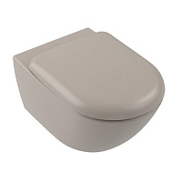 Чаша для подвесного унитаза Villeroy & Boch Antao 4674T0AM с покрытием CeramicPlus, торнадо, Almond