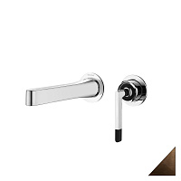 Смеситель для раковины Boheme Duo 165-BR бронза