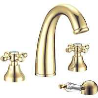 Смеситель Boheme Tradizionale oro 297-SW для раковины, золото/Swarovski